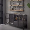 Dressoir Rift 4d gun metal