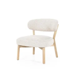 Fauteuil Mikky naturel - taupe Moon