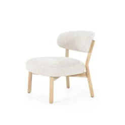 Fauteuil Mikky naturel - taupe Moon