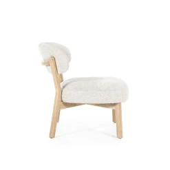 Fauteuil Mikky naturel - taupe Moon