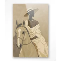 Glasschilderij Amazone