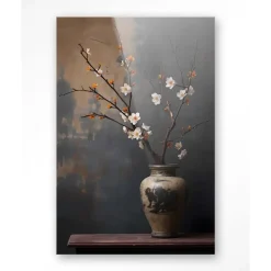 Glasschilderij Dark Blossom Vase