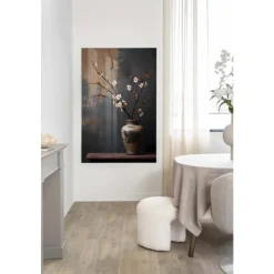 Glasschilderij Dark Blossom Vase