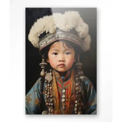 Glasschilderij Traditional Child 1