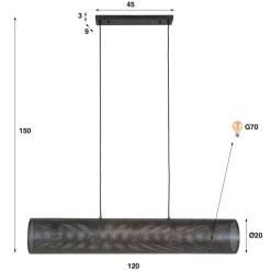 Hanglamp Koker Mesh 5L