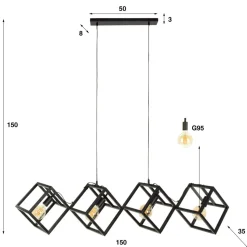 Hanglamp Kubus 4L
