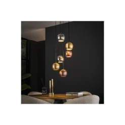 Hanglamp Metal print, 6-lichts