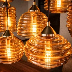 Hanglamp Rib glass