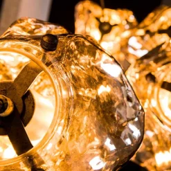 Hanglamp Rocky 5-lichts Getrapt