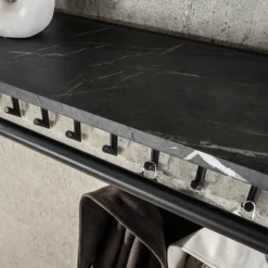 Kapstok 10 haaks roede-hoedenplank