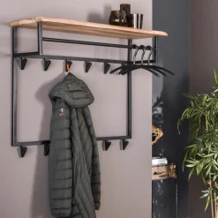 Kapstok Edgar, 12 haaks+hoedenplank