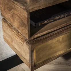 Nachtkastje 1L brass