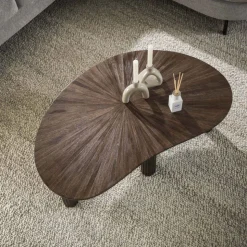 Salontafel 110cm niervormig Maya teak