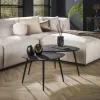 Salontafel Driehoekig Metallic, set van 2