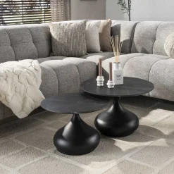 Salontafel Drop Shape set van 2