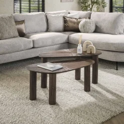 Salontafel set/2 organic Maya teak