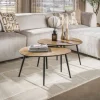 Salontafel set/2 organisch ray metal