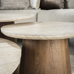 Salontafel set/3 Romano rond