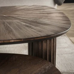 Salontafel set/2 vierhoekig Maya teak