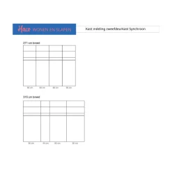 Schuifdeurkast Synchroon 315 cm