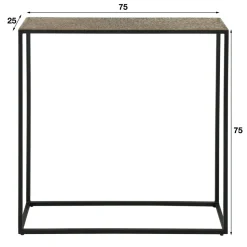 Sidetable Iron Metallic