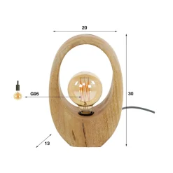 Tafellamp Arch wood M