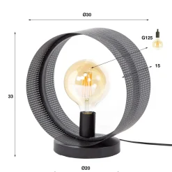 Tafellamp Ring Geperforeerd 1L