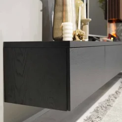 TV-meubel Alessio | Zwevend incl. haard & schouw