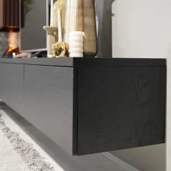 TV-meubel Alessio | Zwevend incl. haard & schouw