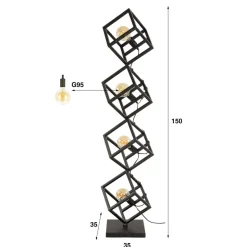 Vloerlamp Kubus 4L