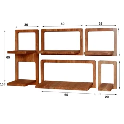Wandschap Curvy Set/5